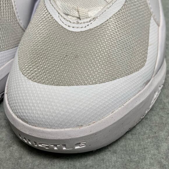 Nike Team Hustle D‎ 10 youth White/White-photon Dust-volt basketball shoes new - Picture 3 of 7